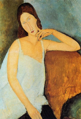 Détail de Jeanne Hébuterne – Amedeo Modigliani Amedeo Modigliani 70x105