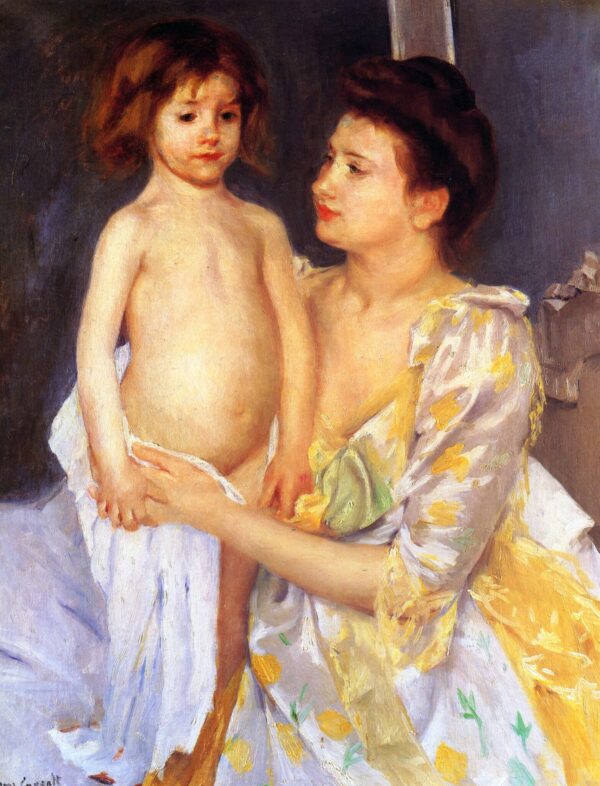 Jules se faisant sécher par sa mère – Mary Cassatt Mary Cassatt 70x85