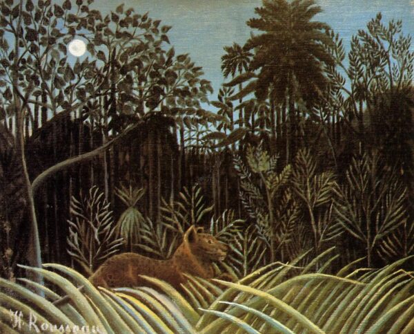 Jungle avec Lion – Henri Rousseau Henri Rousseau 85x75