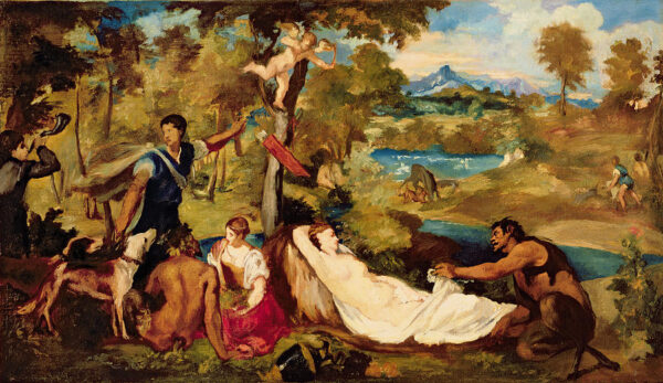 Jupiter et Antiope – Edouard Manet Édouard Manet 120x70