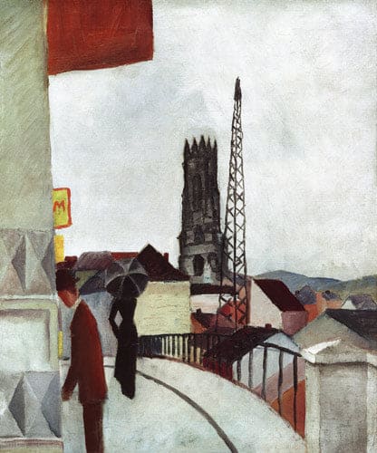 Cathédrale à Freiburg en Suisse – August Macke August Macke 70x85