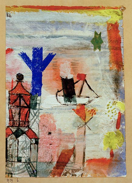 Petit bateau à vapeur – Paul klee Paul Klee 70x105