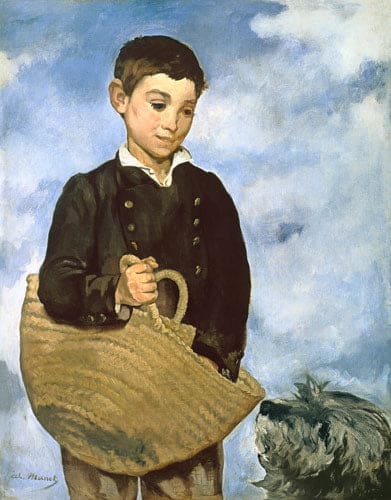 Garçon avec le panier et le chien – Edouard Manet Édouard Manet 70x85