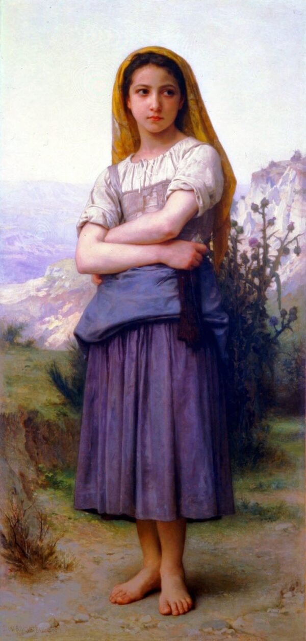 Machine à tricoter – William Bouguereau William Bouguereau 70x140