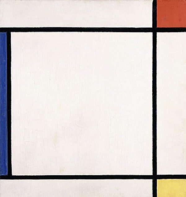 Composition III de rouge, jaune, bleu – Mondrian Piet Mondrian 70x70