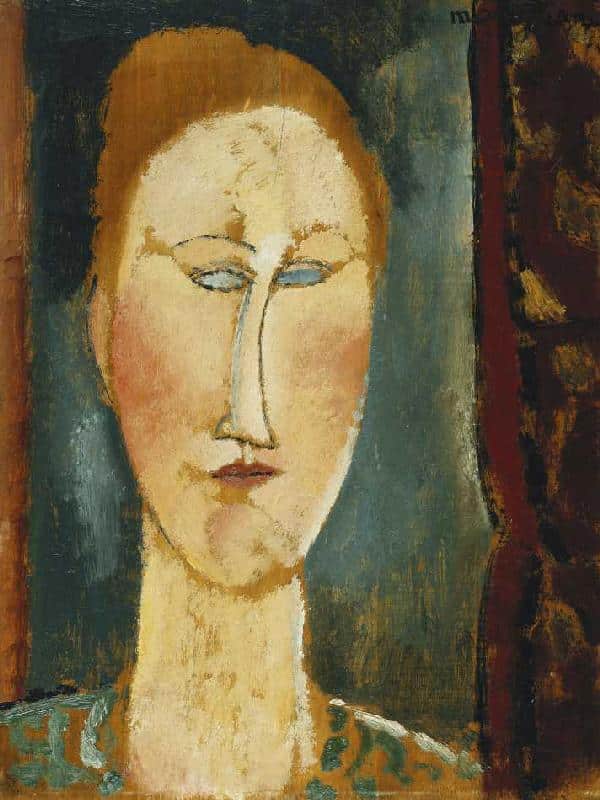 Tête d’une rousse – Amadeo Modigliani 70x105