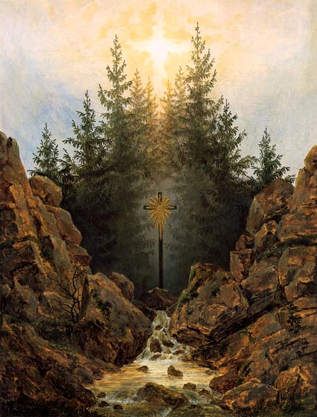 Croix dans la forêt – Caspar David Friedrich Caspar David Friedrich 70x85