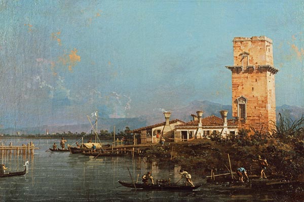 La tour de Malghera (huile sur toile) – Giovanni Antonio Canal Giovanni Antonio Canal 105x70