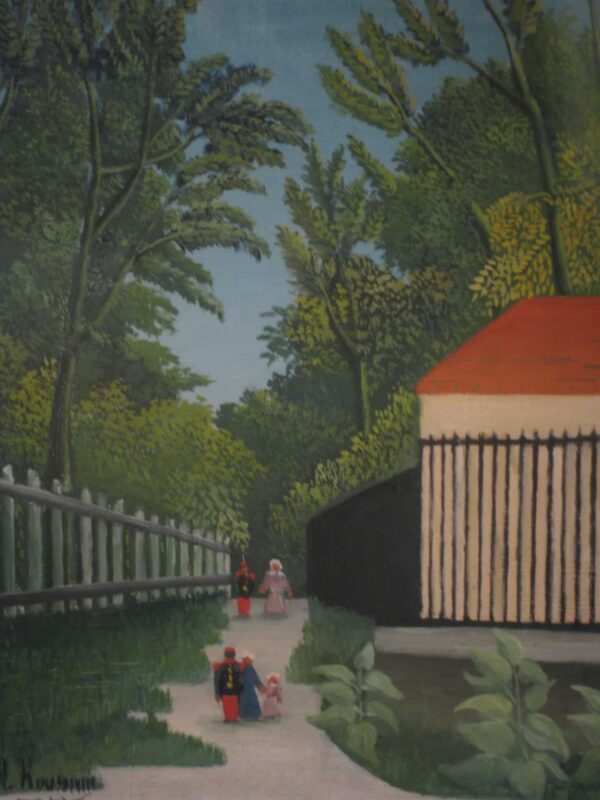 Paysage dans le parc de Montsouris avec cinq personnages – Henri Rousseau Henri Rousseau 70x85