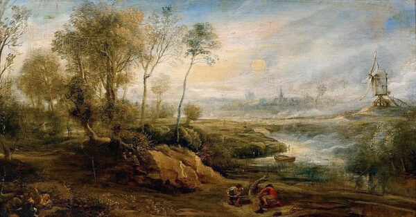 Paysage avec un ornithologue – Peter Paul Rubens Peter Paul Rubens 140x70