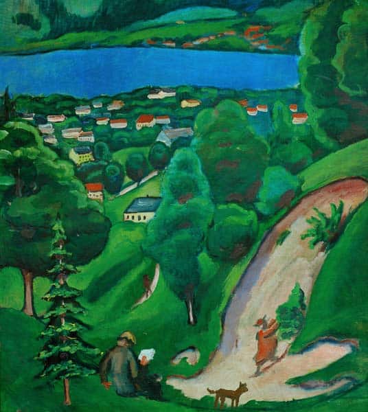 Paysage près de Lac Tegern – August Macke August Macke 70x70