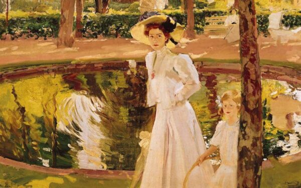 Marianne dans les jardins – Sorolla Joaquín Sorolla 105x70