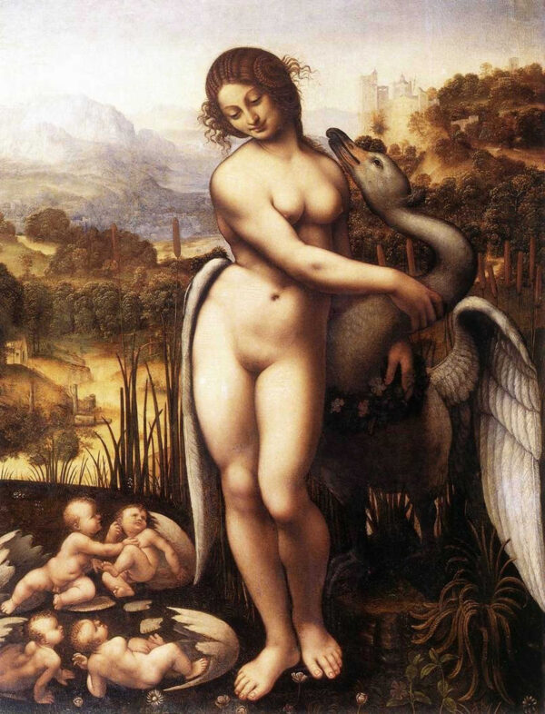 Léda et le Cygne – Léonard de Vinci Léonard de Vinci 70x85