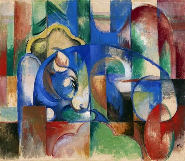 Taureau allongé – Franz Marc Franz Marc 70x70