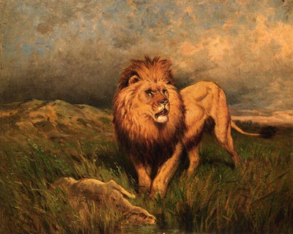 Lion and Prey (also known as The Kill) – Rosa Bonheur Rosa Bonheur 85x75