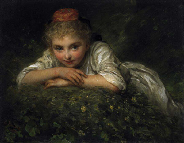 Portrait d’une petite fille – Ludwig Knaus Ludwig Knaus