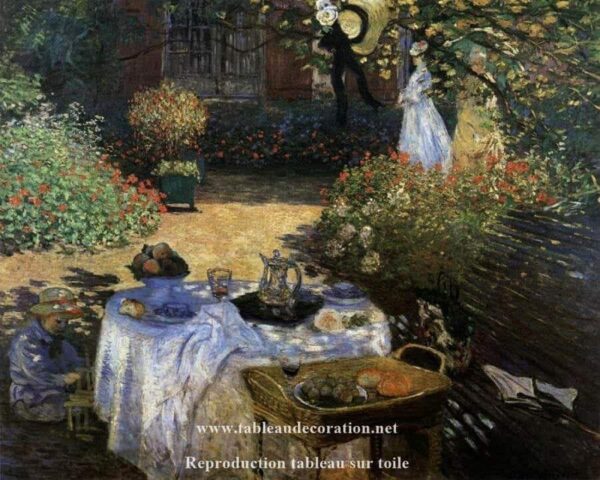 Le déjeuner de Claude Monet Claude Monet 85x75