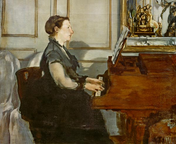 Madame Manet au piano – Edouard Manet Édouard Manet