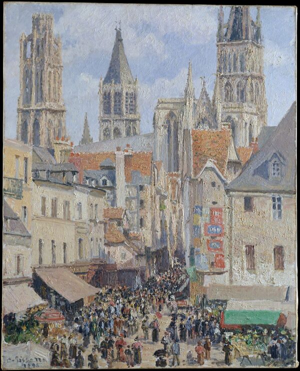 La Rue de l’Epicerie à Rouen – Camille Pissarro Camille Pissarro 70x85