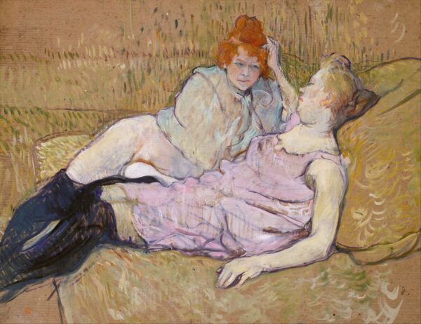 Le canapé – Toulouse Lautrec Henri de Toulouse-Lautrec 85x75