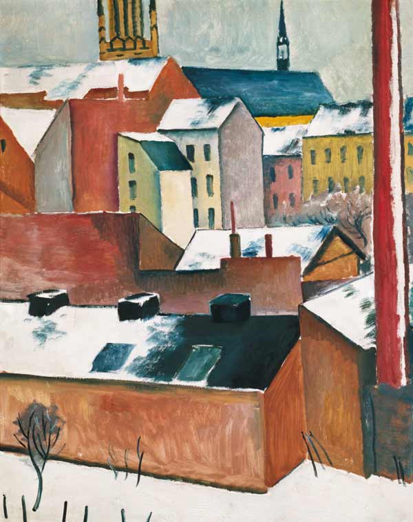 Maris-église dans la neige – August Macke August Macke 70x85