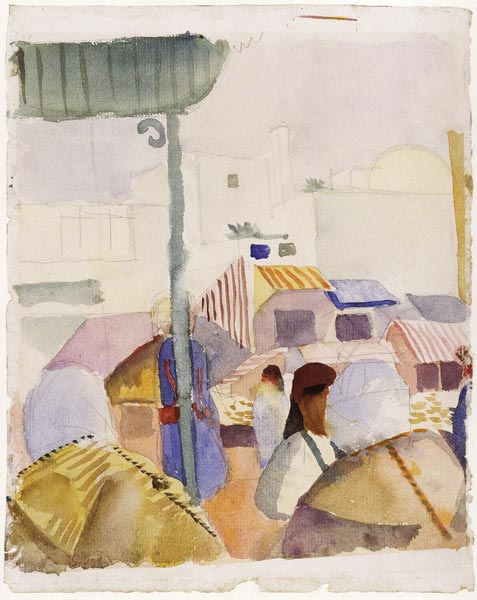 Marché de Tunis II – August Macke August Macke 70x85