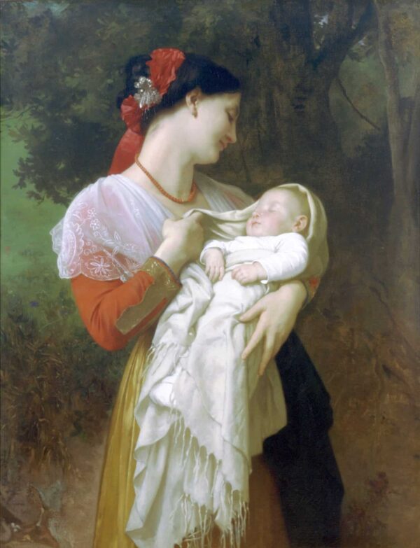 Admiration maternelle – William Bouguereau William Bouguereau 70x85