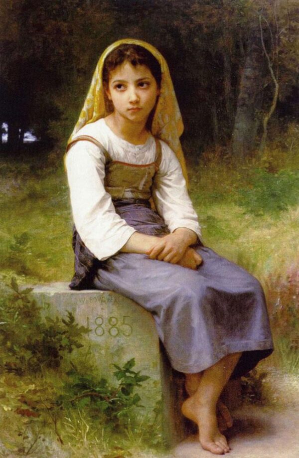 Méditation de William Bouguereau William Bouguereau 70x105