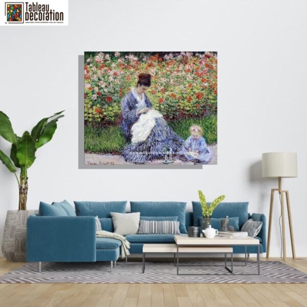 Camille Monet et l’enfant au jardin – Claude Monet Claude Monet 85x75 6