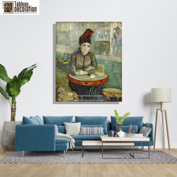 Agostina Segatori assise au café du Tambourin – Van Gogh Vincent Van Gogh 70x85 6