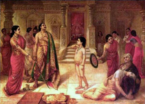 Mohini et Rugmangada pour tuer son propre fils Raja Ravi Varma – Ravi Varmâ 105x70