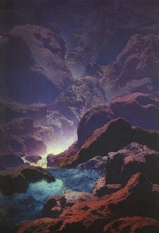 Clair de lune – Maxfield Parrish Maxfield Parrish