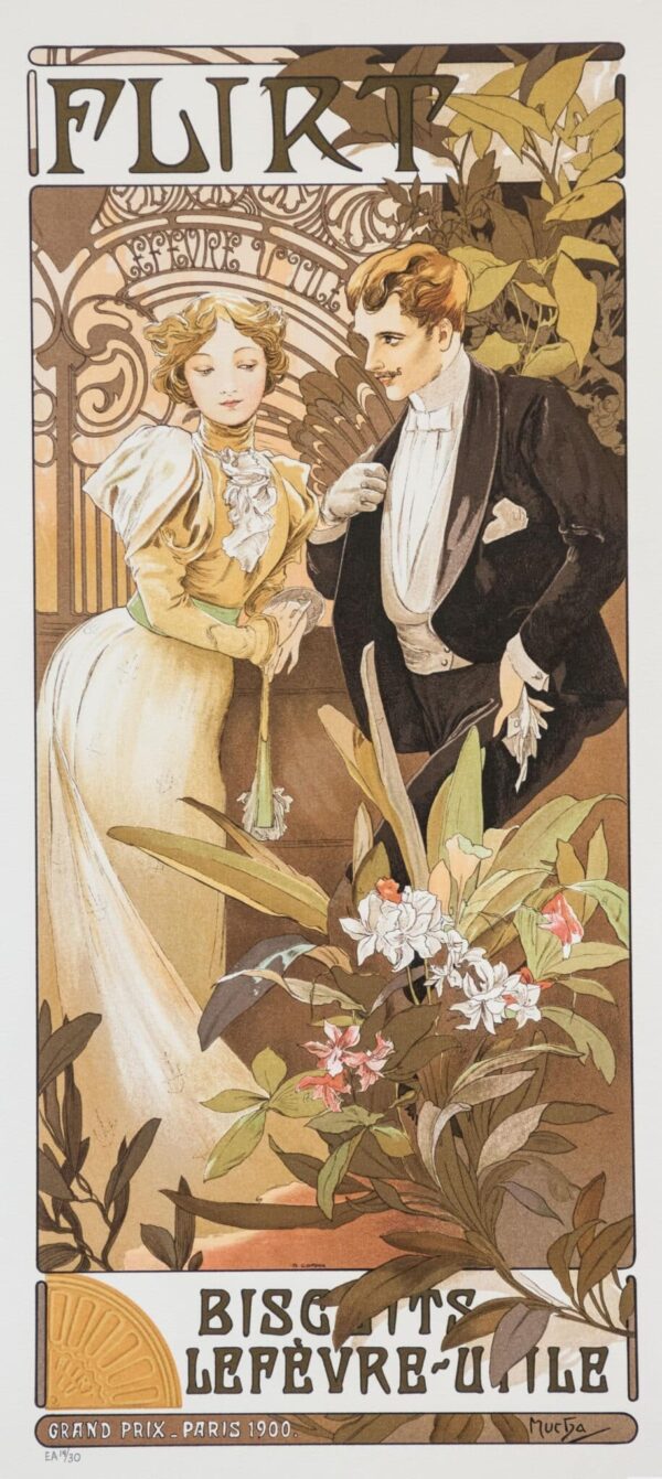 Flirt Lefevre Utile – Mucha Alphonse Mucha 70x160