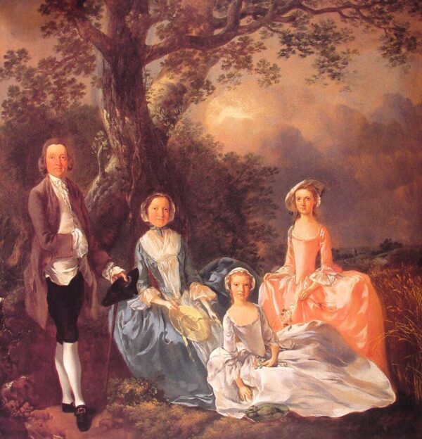 Mr. and Mrs. John Gravenor and their Daughters, Elizabeth and Ann – Thomas Gainsborough Thomas Gainsborough