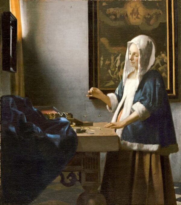 La Femme à la balance – Johannes Vermeer Johannes Vermeer 70x70