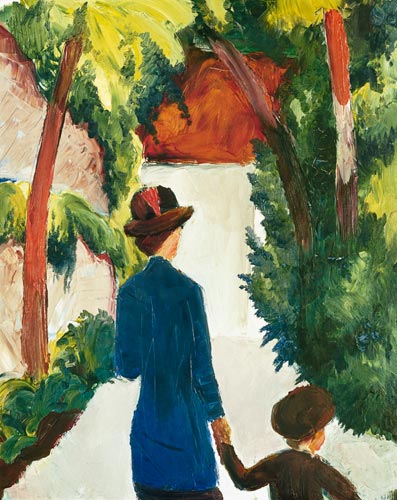 Mère et enfant dans le parc – August Macke August Macke 70x85