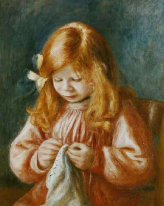 Enfant cousant – Pierre-Auguste Renoir Pierre-Auguste Renoir 70x85