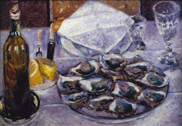 Nature morte aux huîtres – Caillebotte Gustave Caillebotte 105x70