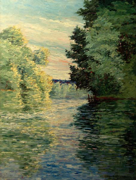 Le petit bras de la Seine près d’Argenteuil de Caillebotte Gustave Caillebotte 70x85