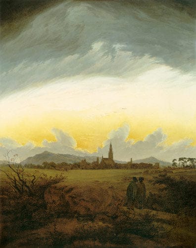 Neubrandebourg dans le brouillard de matin – Caspar David Friedrich Caspar David Friedrich 70x85