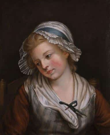 Portrait d’une jeune fille – Nicolas Bernard Lépicié Nicolas Bernard Lépicié 70x85