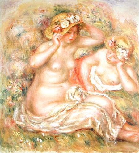 Deux nus portant des chapeaux – Pierre-Auguste Renoir Pierre-Auguste Renoir 70x70