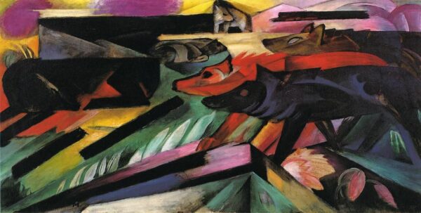 Les Loups (Guerre des Balkans) – Franz Marc Franz Marc 140x70