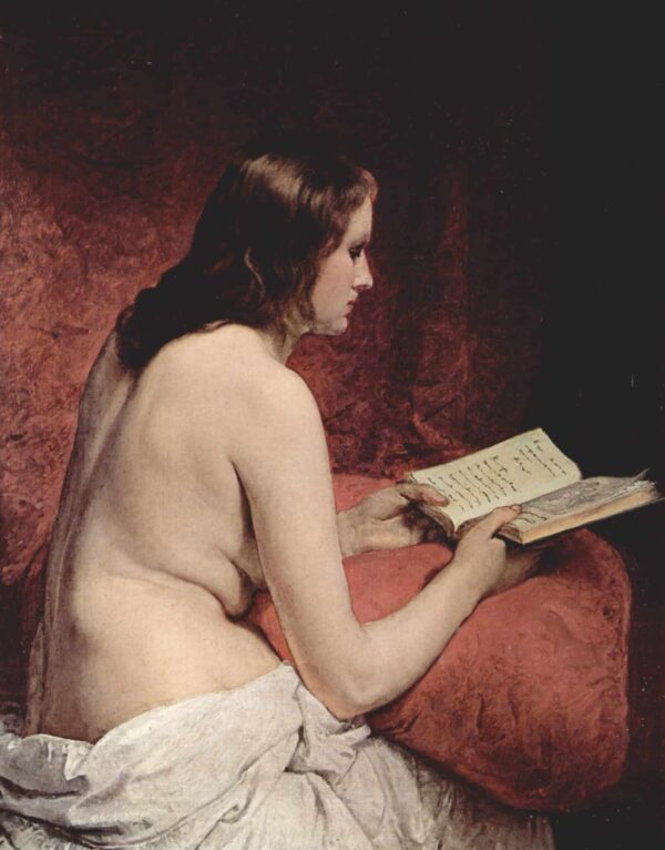 Odalisque with Book – Francesco Hayez Francesco Hayez 70x85