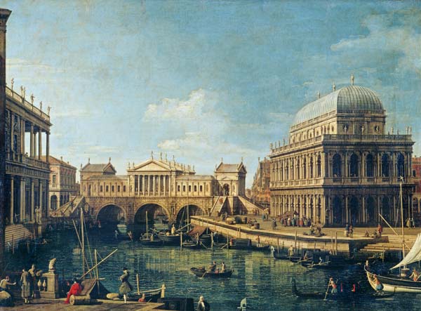 Capriccio : une conception palladienne pour le pont du Rialto  – Giovanni Antonio Canal Giovanni Antonio Canal 105x70