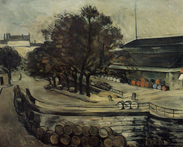 La Halle aux Vins, vue de la rue de Jussieu – Paul Cézanne Paul Cézanne 85x75