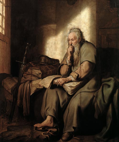 Paul dans la prison – Rembrandt van Rijn Rembrandt van Rijn 70x85