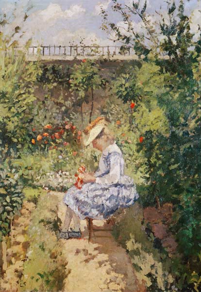 Fille dans un jardin – Edouard Manet Édouard Manet 70x105