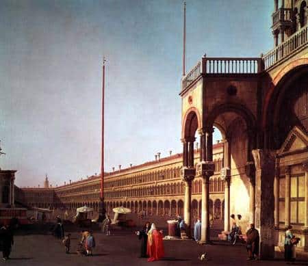 La Piazza di San Marco, depuis la Piazetta, à Venise – Giovanni Antonio Canal Giovanni Antonio Canal 85x75