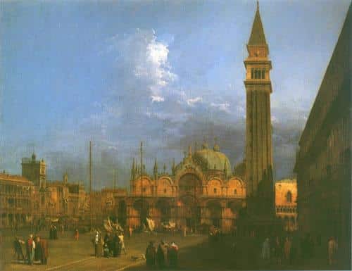 Piazza Saint Marco regardant vers l’est – Canal Giovanni Antonio Giovanni Antonio Canal 85x75